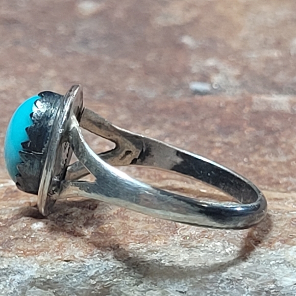 Sterling Silver Turquoise Ring #3 - Picture 4 of 8